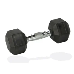 GOODBUY FITNESS 1 Mancuerna Hexagonal Gimnasia Adulto Negro