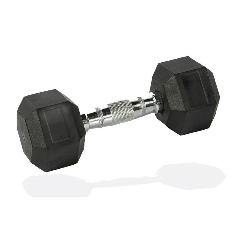 GOODBUY FITNESS 1 Mancuerna Hexagonal Gimnasia Adulto Negro