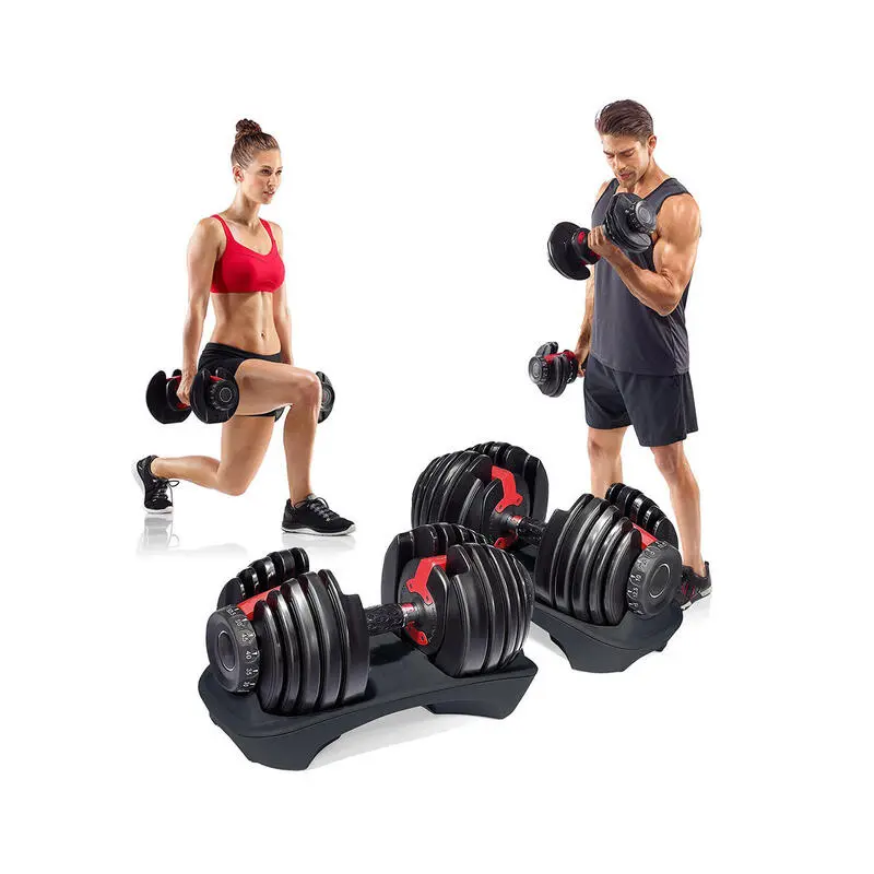 OZIO FITNESS 2 Mancuernas Ajustables Power 2,5-24 Kg (Par) Con Base De Almacenamiento - Imagen 3