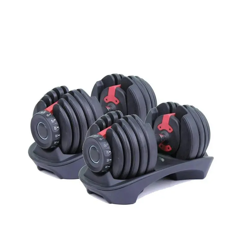 OZIO FITNESS 2 Mancuernas Ajustables Power 2,5-24 Kg (Par) Con Base De Almacenamiento