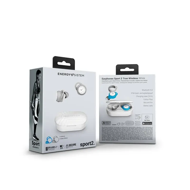 Auriculares Deportivos Energy Sistem Sport 2 True Wireless White - Imagen 3