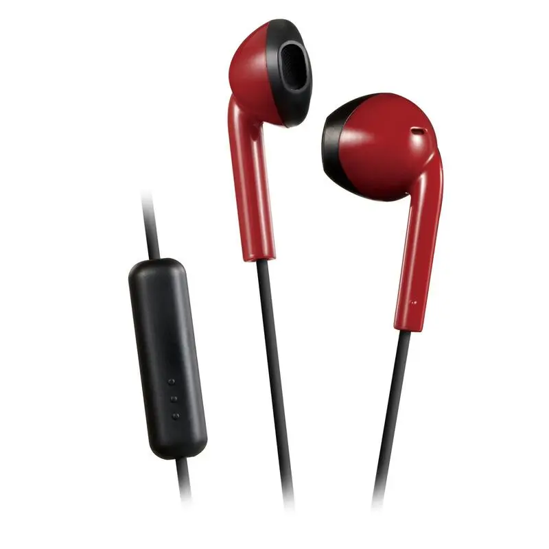 Auriculares JVC HA-F19M De Bot贸n, Micro IPX2 1m Cable Rojo - Imagen 2