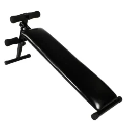 Banco Abdominales Gorilla Sports Negro Capacidad De Carga 120 Kg