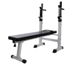 OZIO FITNESS Banco Con Rack Multifuncional . Plegable. Inclinable. Fitness. Musculación
