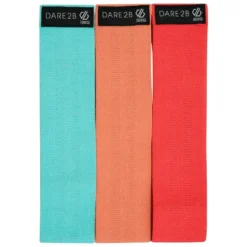 Dare 2b Banda De Resistencia Diseño Círculo Pack De 3 Azul, Rojo, Naranja Claro