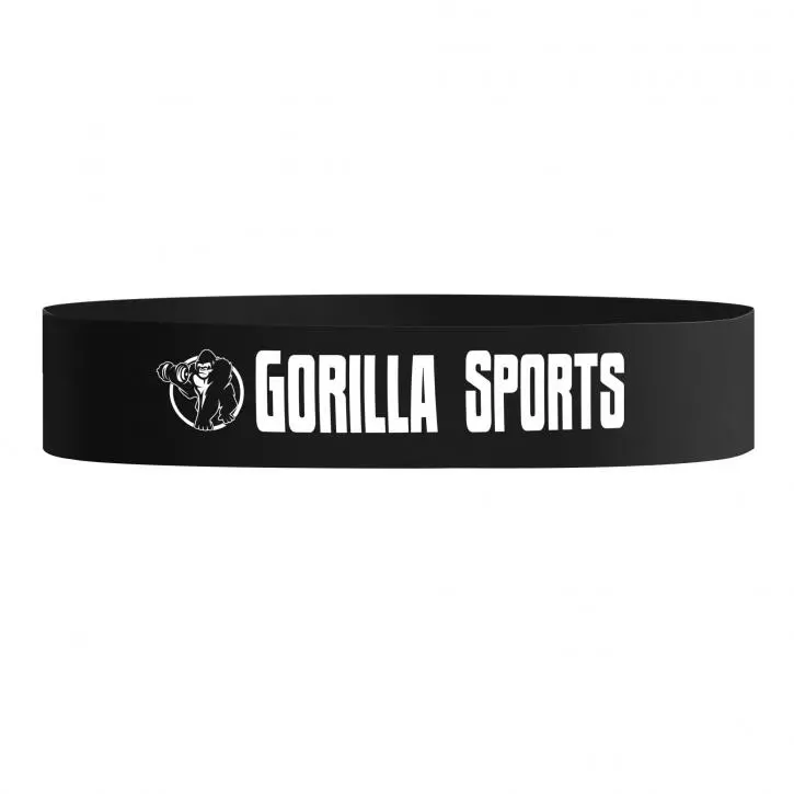 Banda Resistencia Fitness Gorilla Sports Negro 1,2 Mm - Imagen 2