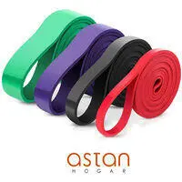 ASTAN HOGAR Bandas Elásticas Fitness / Bandas De Resistencia, Set De 4 AH-FT3030