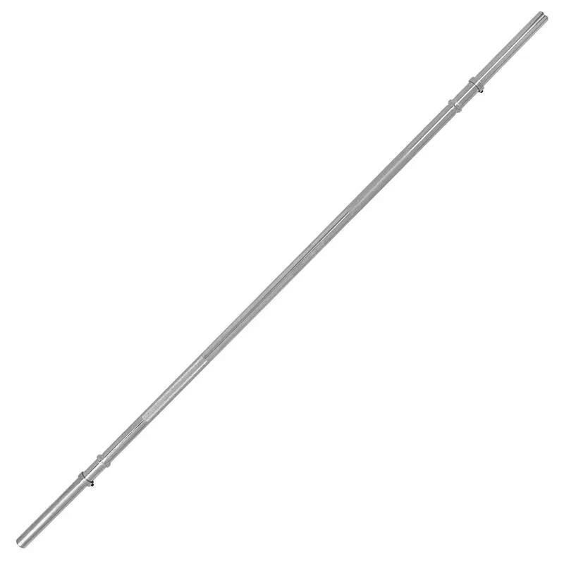 Tunturi Barra De Disco Barbell 165cm, Alanhead, Cromada