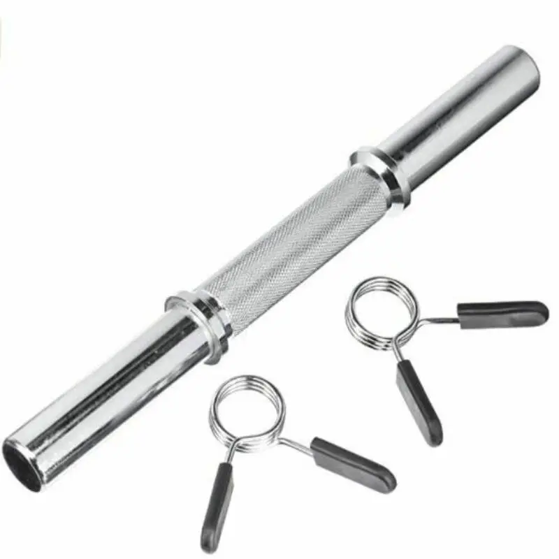 OZIO FITNESS Barra Mancuerna De 36 Cm Y 30 Mm De Diámetro Con 2 Cierres De Pesas