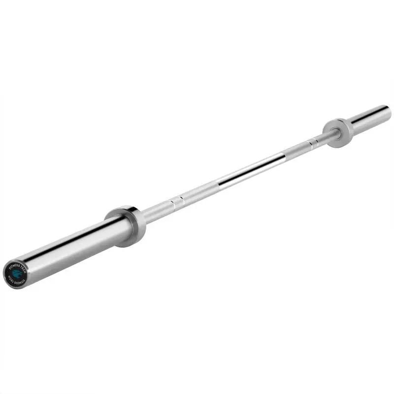 Barra Olímpica Musculación 2.2m X 50mm 4 Rodamientos Fitness Tech - Imagen 2
