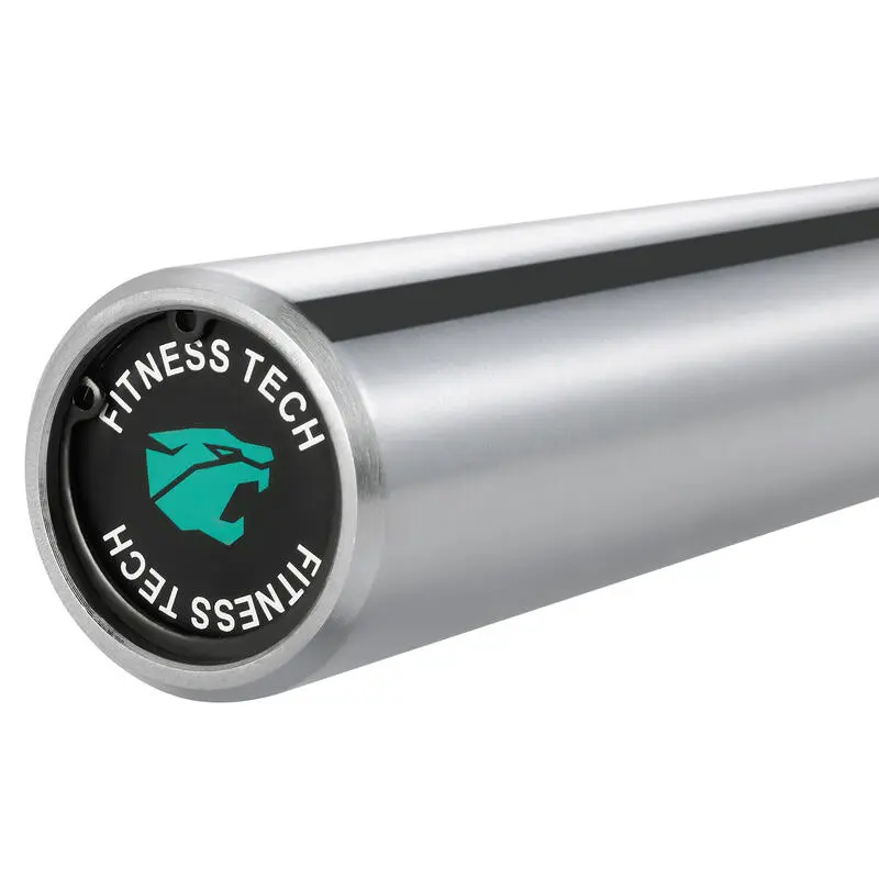 Barra Olímpica Musculación 2.2m X 50mm 4 Rodamientos Fitness Tech - Imagen 4