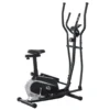 Bicicleta Elíptica Fitness HOMCOM Acero ABS 103x62x151 Cm Negro
