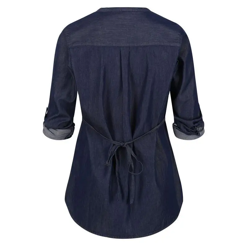 Regatta Camisa Malaya Apariencia Denim De Manga Larga Para Mujer Chambray - Imagen 2