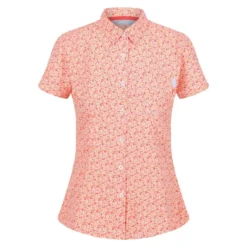 Regatta Camisa Mindano VI Estampado Ditsy Para Mujer Papaya