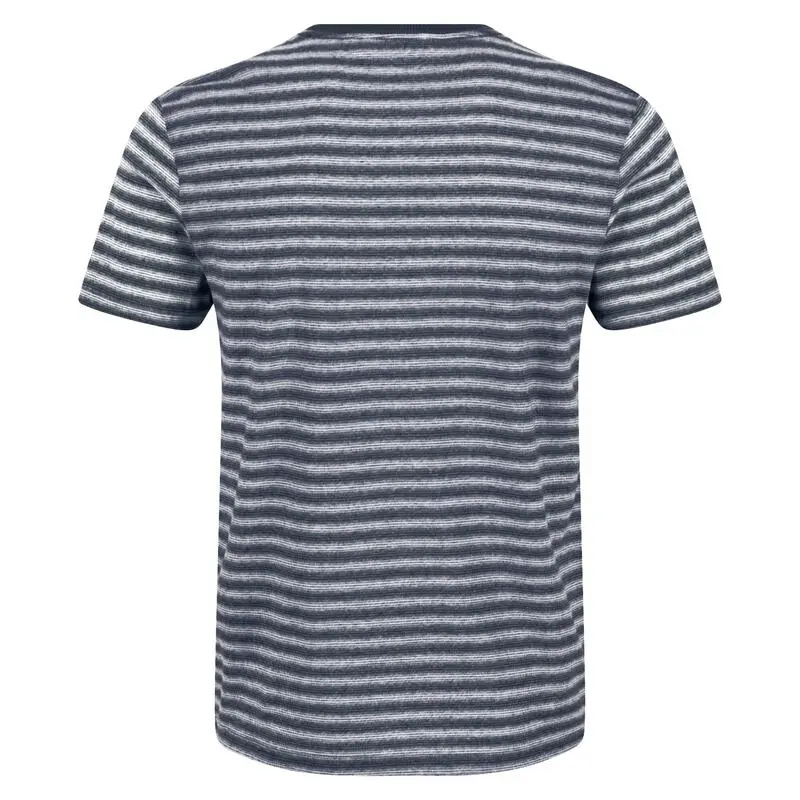 Regatta Camiseta Brayden Raya Pequeña Para Hombre Marino - Imagen 2