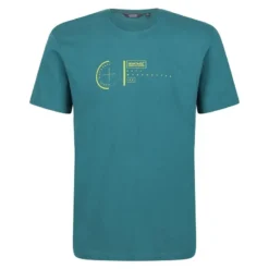 Regatta Camiseta Breezed Brújula Para Hombre Verde Pacífico