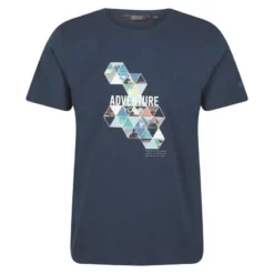 Regatta Camiseta Breezed Diseño Impreso Para Hombre Vaquero Luz De Luna