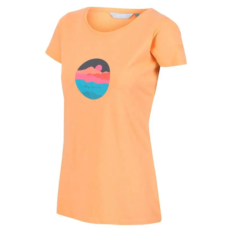 Regatta Camiseta Breezed II Atardecer Para Mujer Papaya - Imagen 4