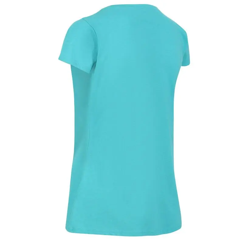 Regatta Camiseta Breezed II Flor Para Mujer Turquesa - Imagen 3
