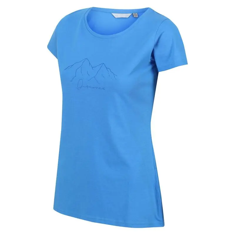 Regatta Camiseta Breezed II Montaña Para Mujer Azul Sonic - Imagen 4