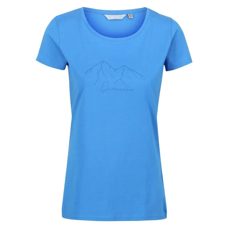 Regatta Camiseta Breezed II Montaña Para Mujer Azul Sonic