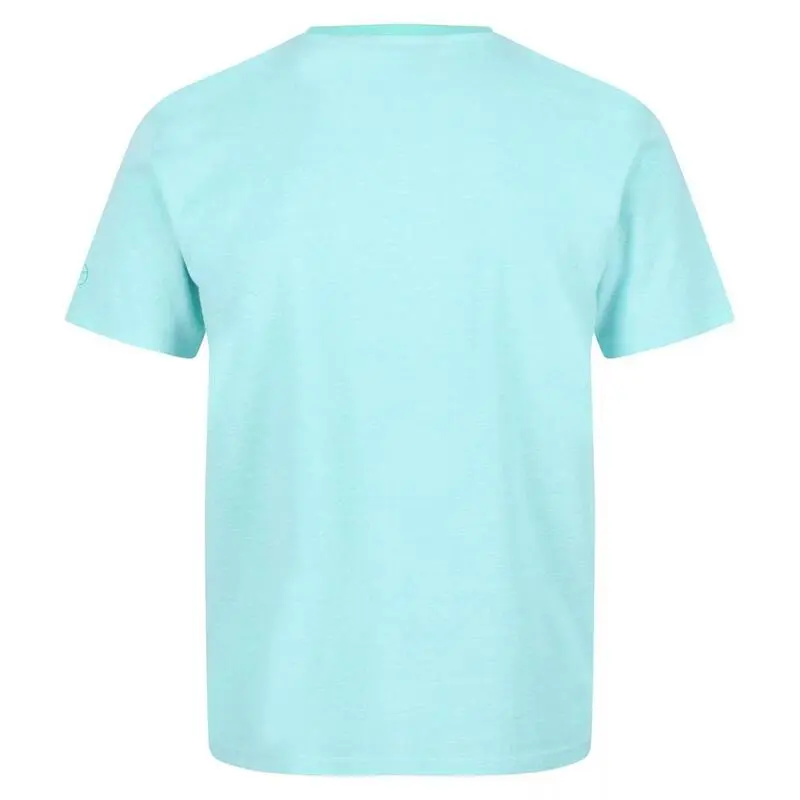 Regatta Camiseta Caelum De Slub Para Hombre Verde Ópalo - Imagen 2