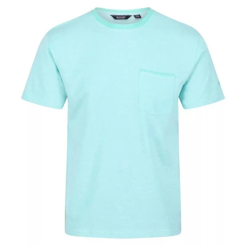 Regatta Camiseta Caelum De Slub Para Hombre Verde Ópalo