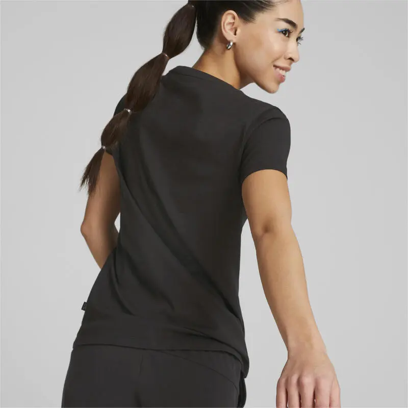 Camiseta Con Cuello De Pico Mujer Essentials PUMA - Imagen 4