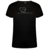 Dare 2b Camiseta Crystallize Corazón Para Mujer Negro