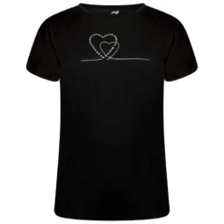 Dare 2b Camiseta Crystallize Corazón Para Mujer Negro