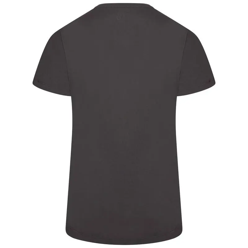 Dare 2b Camiseta Crystallize Hojas Para Mujer Gris Carb贸n - Imagen 2