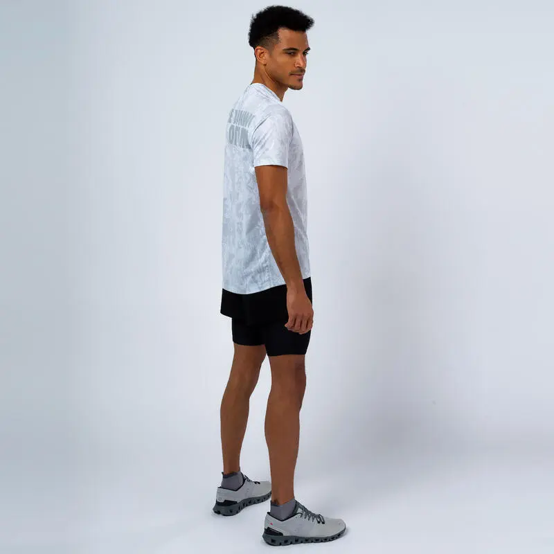 THE RUNNING REPUBLIC Camiseta De Manga Corta Running De Poliéster Reciclado Hombre TRR Blanca - Imagen 3