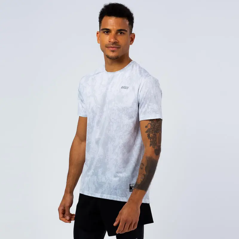 THE RUNNING REPUBLIC Camiseta De Manga Corta Running De Poliéster Reciclado Hombre TRR Blanca