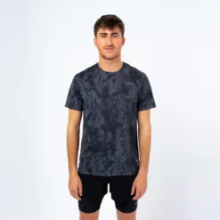 THE RUNNING REPUBLIC Camiseta De Manga Corta Running De Poliéster Reciclado Hombre TRR Negra