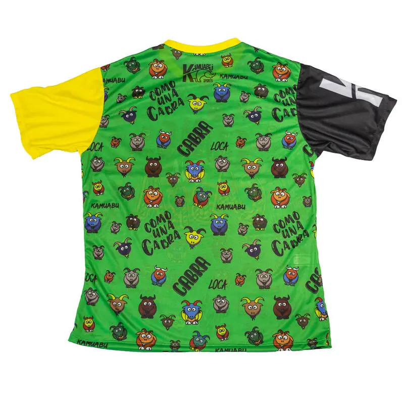 CAMISETA DE RUNNING #COMOUNACABRA Para MUJER - KAMUABU Color Verde 90grs - Imagen 2