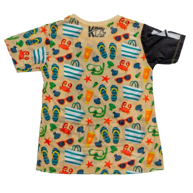 CAMISETA DE RUNNING #SANDBEACH Para MUJER - KAMUABU Color Arena 90grs - Imagen 2