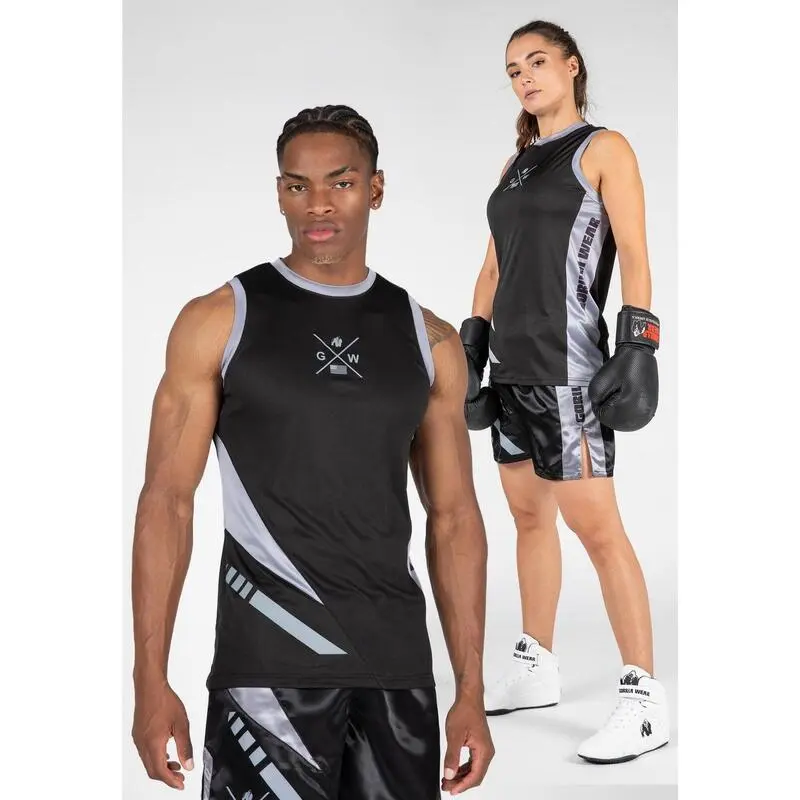 Gorilla Wear Camiseta De Tirantes Hornell Negra - Gris