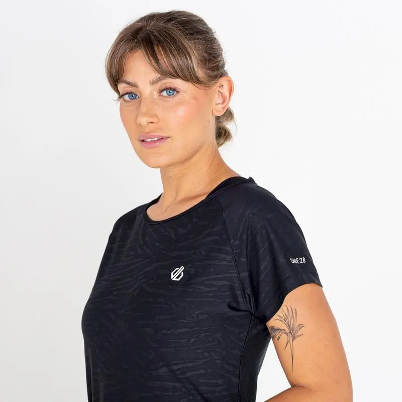 Dare 2b Camiseta Defy II Para Mujer Negro - Imagen 4