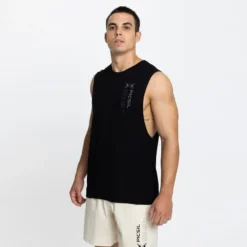 PICSIL Camiseta Deporte Sin Mangas Hombre Tank Core 0.2 - M - Negro