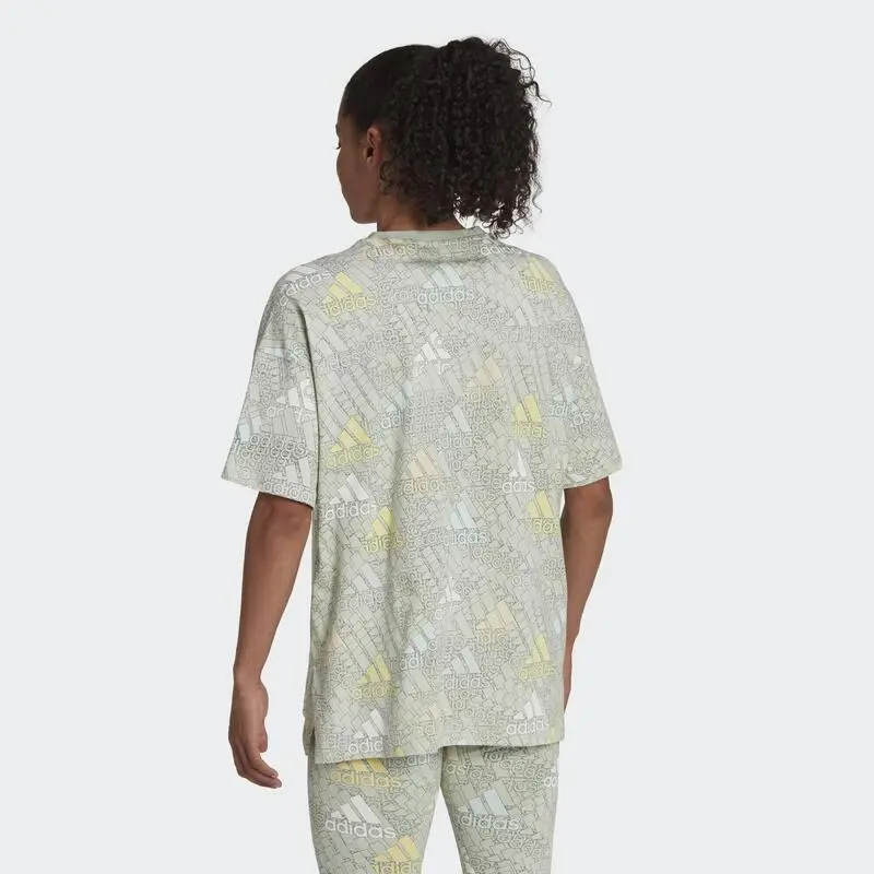 ADIDAS Camiseta Essentials Multi-Colored Logo Boyfriend - Imagen 4