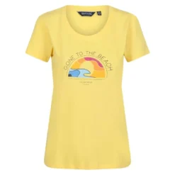 Regatta Camiseta Filandra VI Atardecer Para Mujer Amarillo Maíz