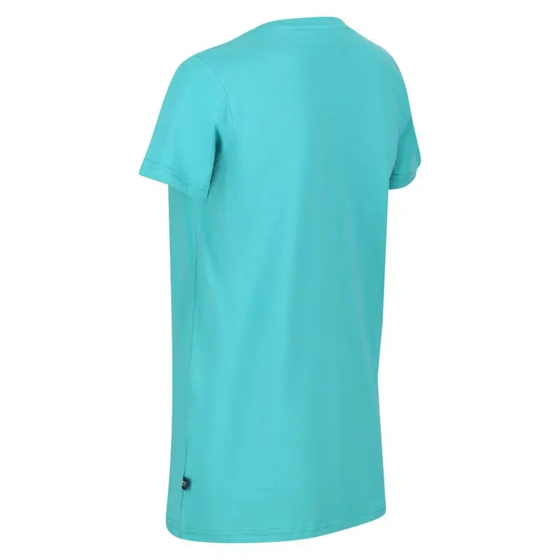Regatta Camiseta Filandra VI De Rayas Para Mujer Turquesa - Imagen 3
