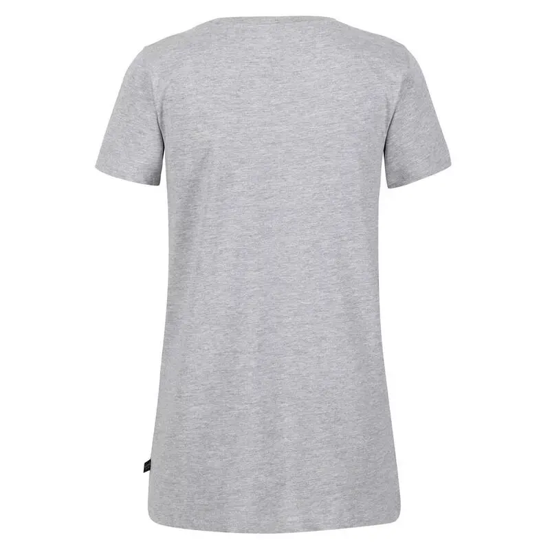 Regatta Camiseta Filandra VI Jaspeada Para Mujer Gris Plateado - Imagen 2