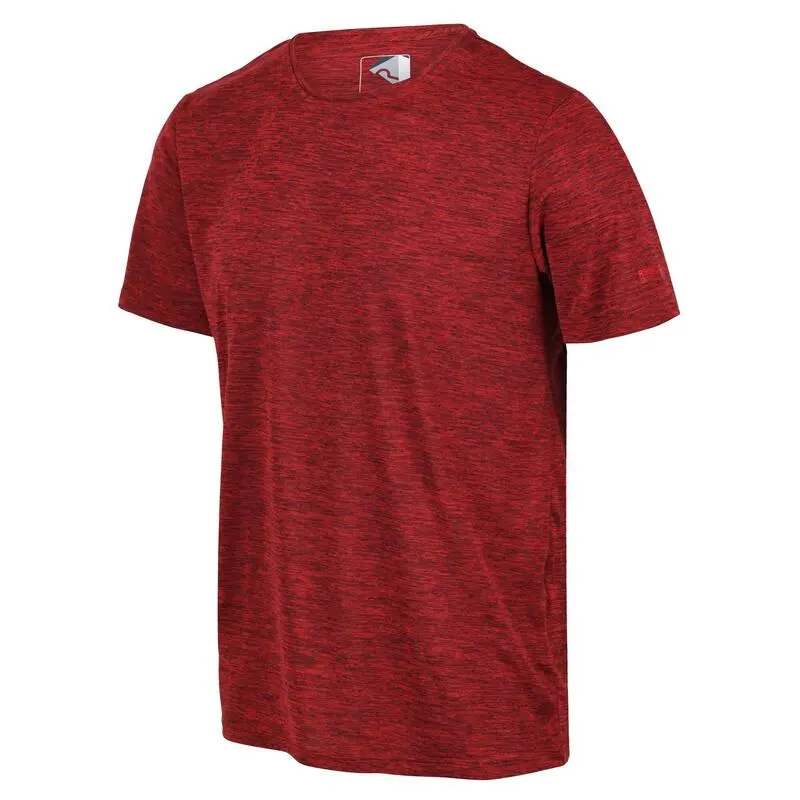Regatta Camiseta Fingal Edition Jaspeada Para Hombre Rojo Fuego - Imagen 3