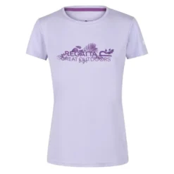 Regatta Camiseta Fingal V Diseño Impreso Para Mujer Floración Lila