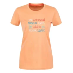 Regatta Camiseta Fingal VI Impreso Para Mujer Papaya