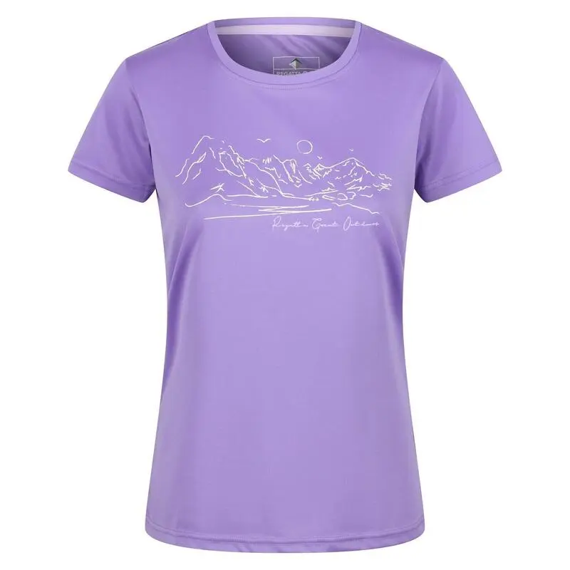 Regatta Camiseta Fingal VI Montaña Para Mujer Amatista Clara
