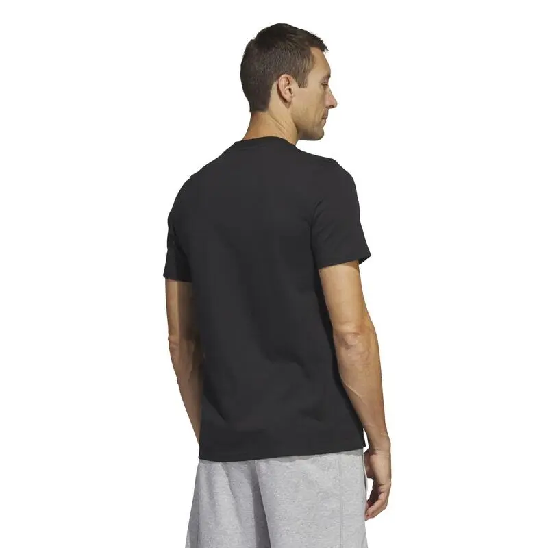Camiseta Fitness Soft Training Adidas Hombre Negro Camuflaje - Imagen 5