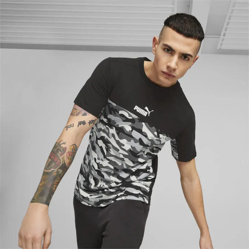 Camiseta Hombre Essentials Block Camo PUMA - Imagen 2