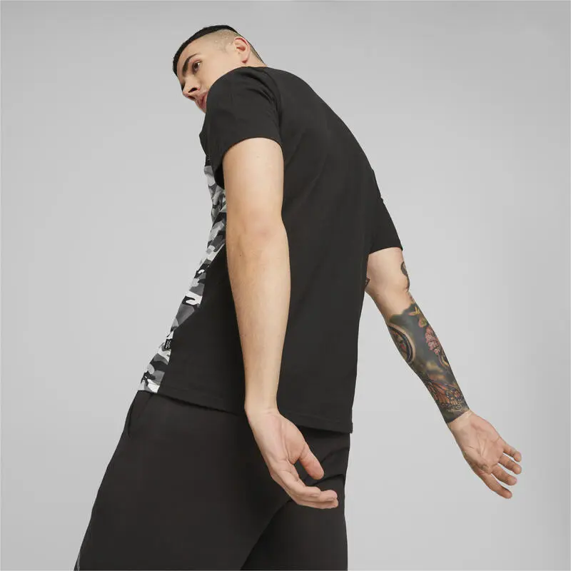 Camiseta Hombre Essentials Block Camo PUMA - Imagen 3